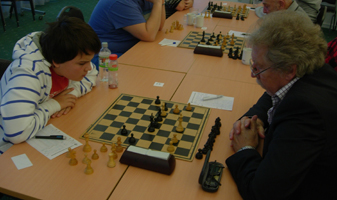 Ludvig inledde lite knackigt men tog 3/4 på slutet. Foto: Christer Carmegren
